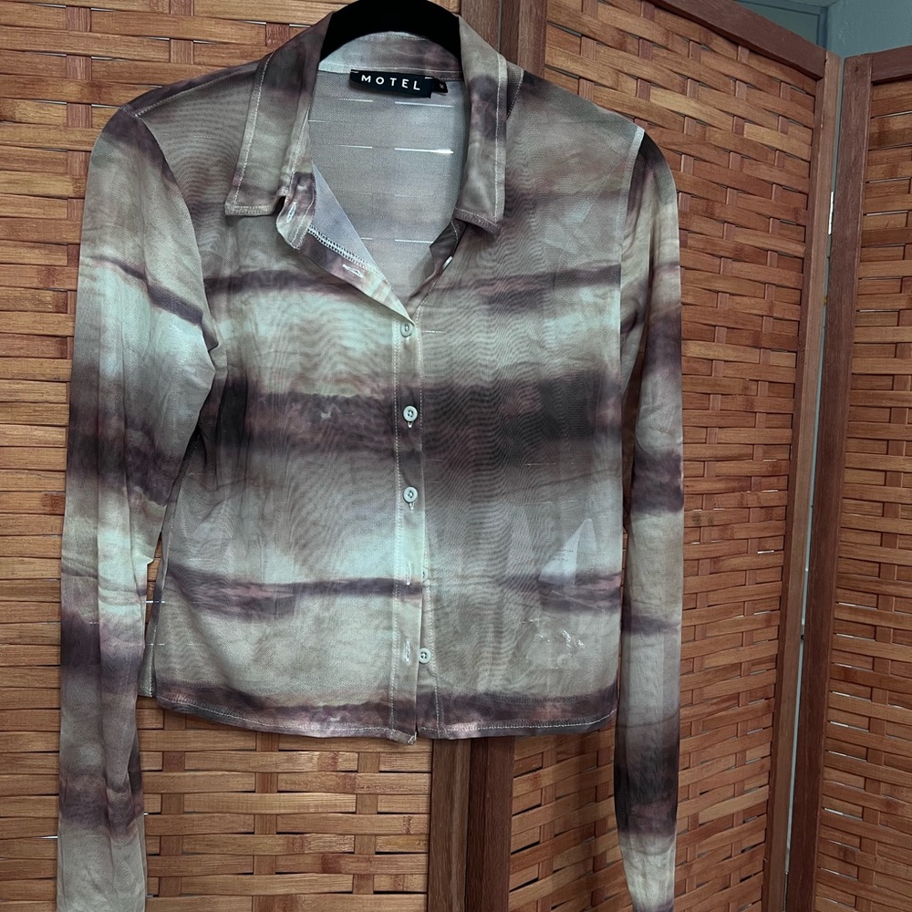 Motel Rocks brand sheer button up